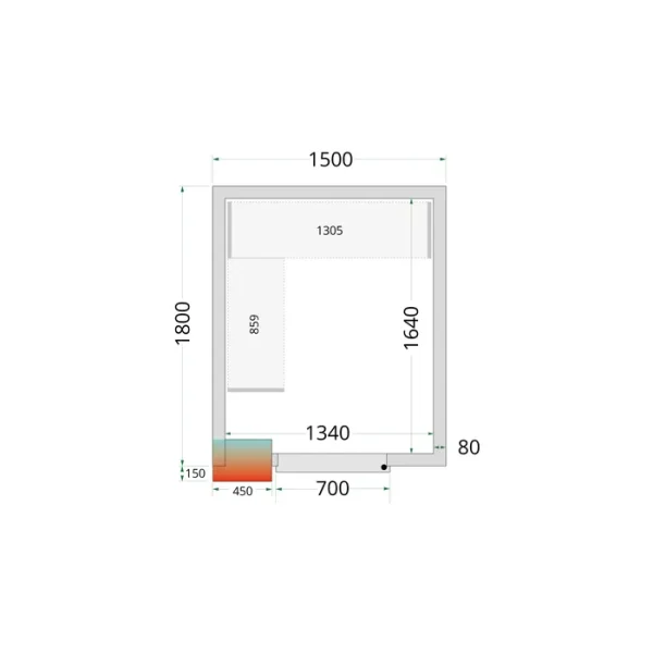 Tefcold Chiller Room  CRPF1518