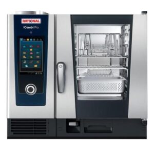 Rational iCombi Pro XS Electric Combi Oven 6-2/3 Single Phase Electric. 6 Grid. Power: 5.7kW. 25A. Single phase